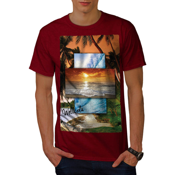 Vintage Sunny Beach Mens T-Shirt
