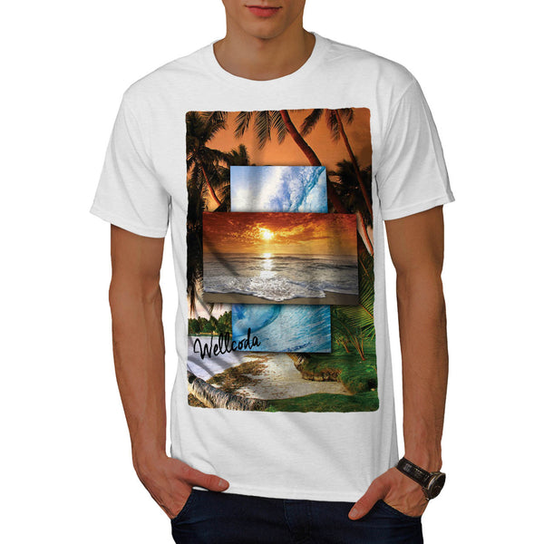 Vintage Sunny Beach Mens T-Shirt