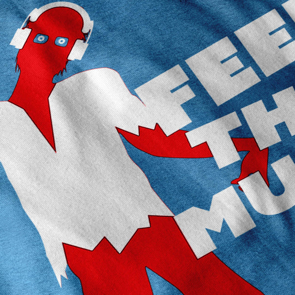 Feel The Music Zombie Womens T-Shirt