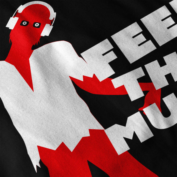 Feel The Music Zombie Womens Long Sleeve T-Shirt