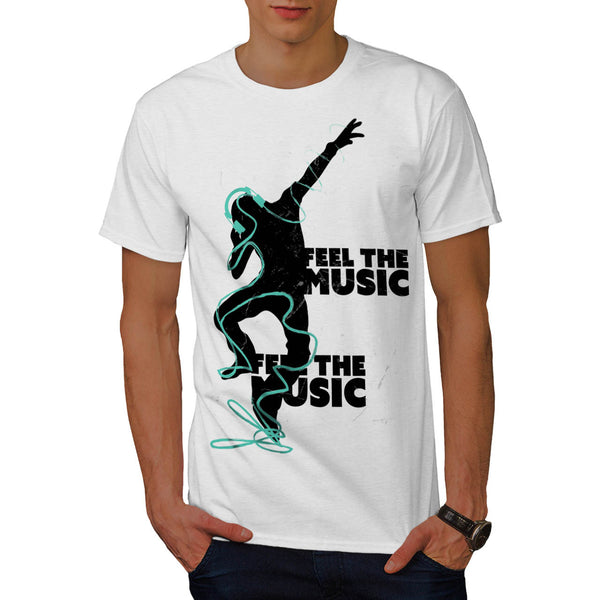 Feel The Music Beat Mens T-Shirt