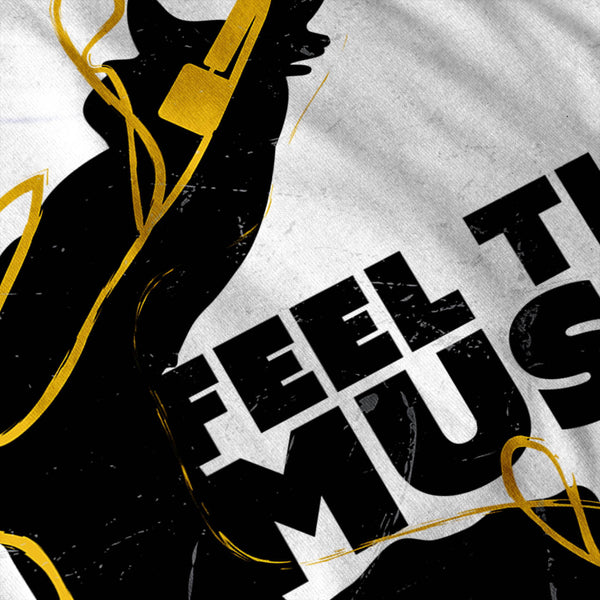 Feel The Music Jump Mens T-Shirt