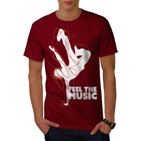 Feel The Music Dance Mens T-Shirt