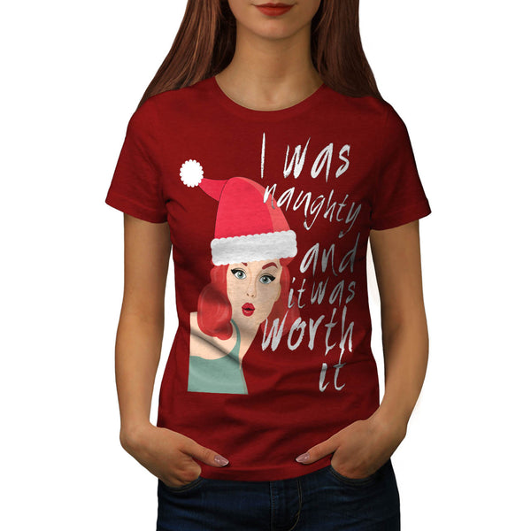 Naughty Christmas Fun Womens T-Shirt