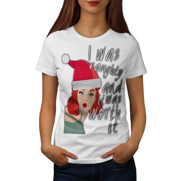 Naughty Christmas Fun Womens T-Shirt
