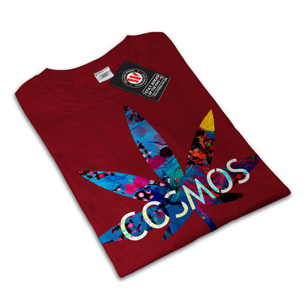 Cannabis Weed Cosmos Mens T-Shirt