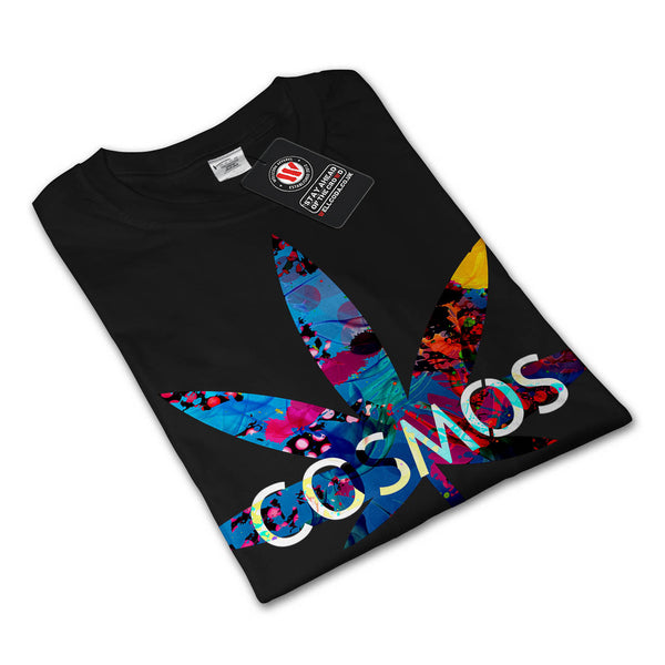 Cannabis Weed Cosmos Mens Long Sleeve T-Shirt