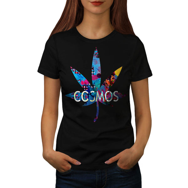 Cannabis Weed Cosmos Womens T-Shirt
