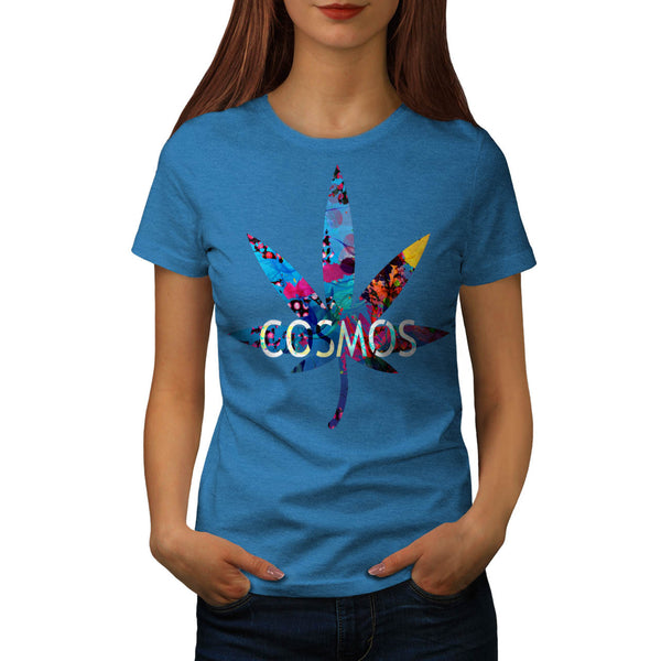 Cannabis Weed Cosmos Womens T-Shirt
