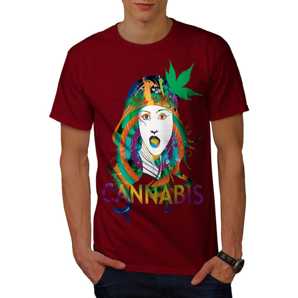 Cannabis Weed Print Mens T-Shirt