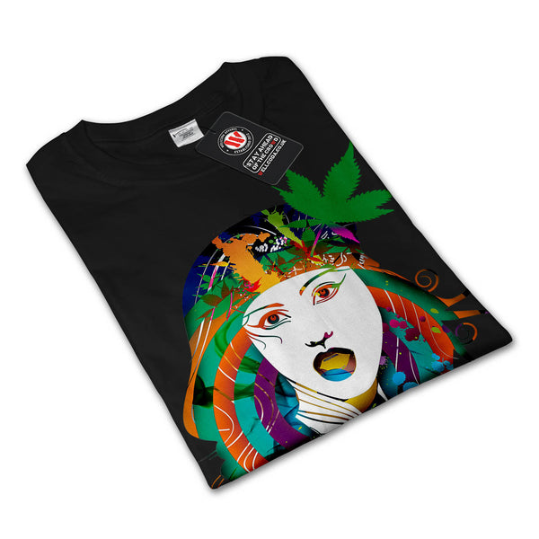 Cannabis Weed Print Mens Long Sleeve T-Shirt