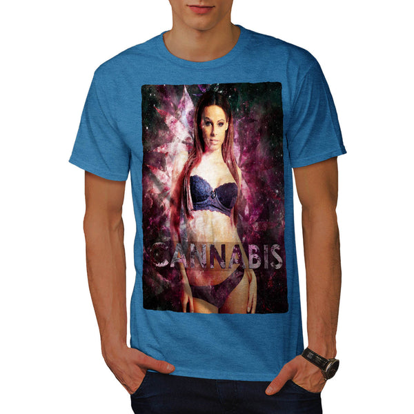 Cannabis Glamour Girl Mens T-Shirt