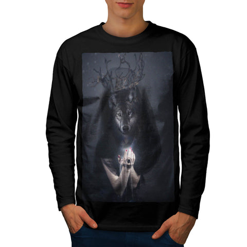 Big Bad Wolf Woman Mens Long Sleeve T-Shirt