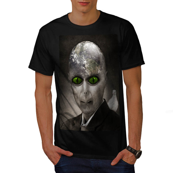 Creepy Alien Planet Mens T-Shirt