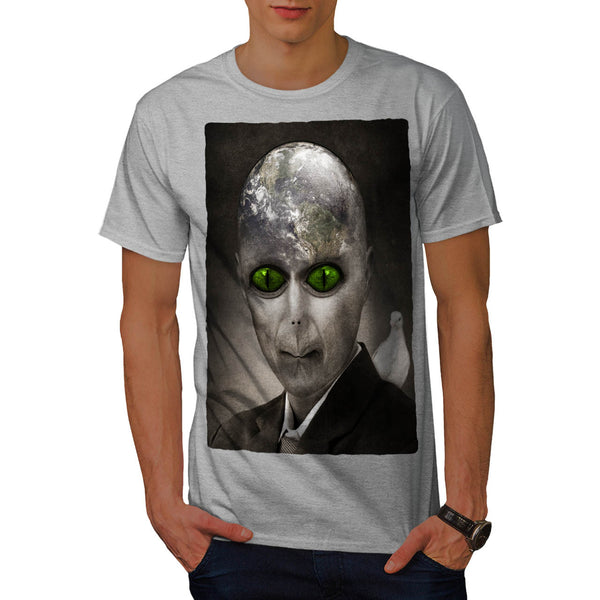 Creepy Alien Planet Mens T-Shirt