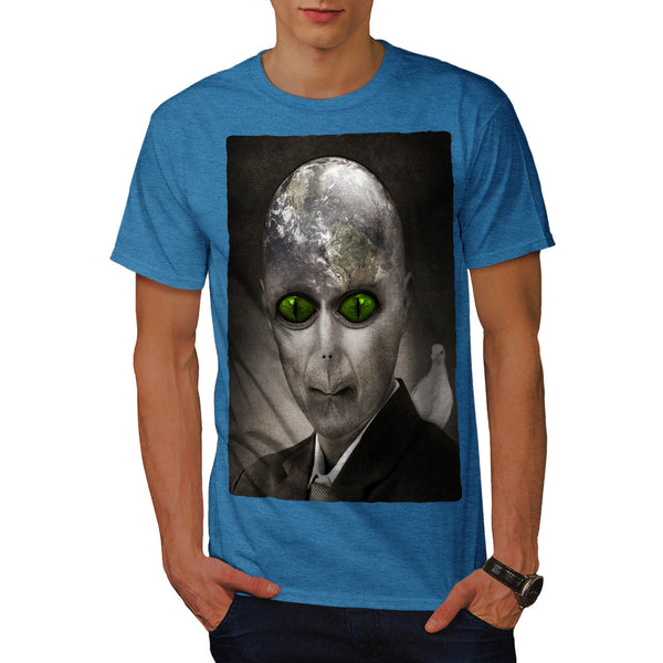 Creepy Alien Planet Mens T-Shirt