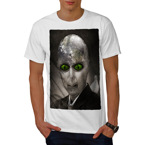 Creepy Alien Planet Mens T-Shirt