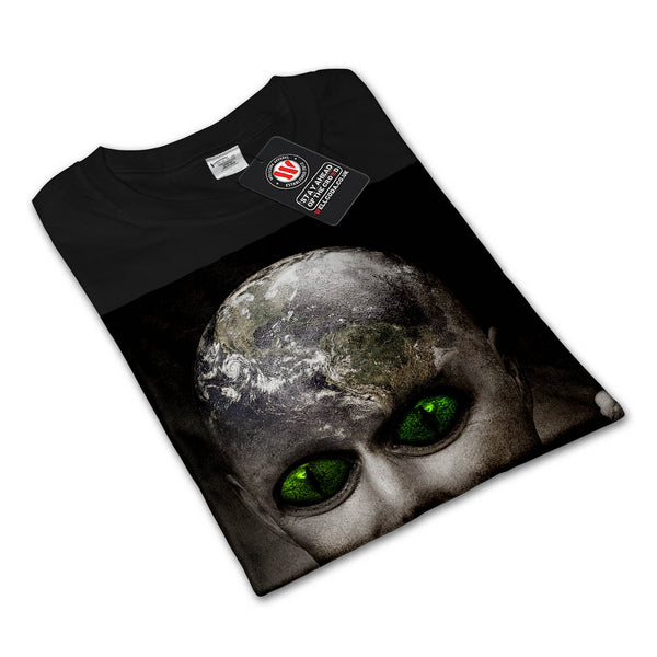 Creepy Alien Planet Mens Long Sleeve T-Shirt