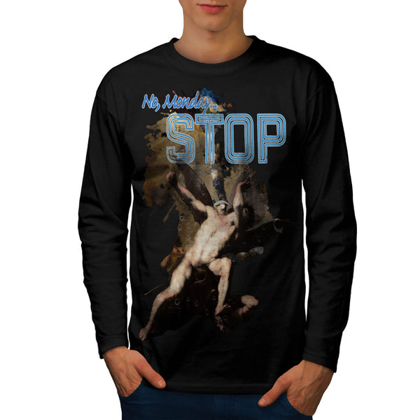 No Monday Stop Blues Mens Long Sleeve T-Shirt