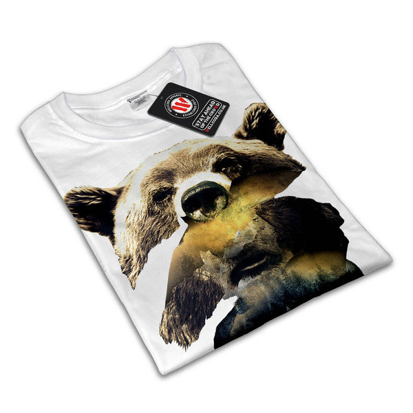 Grizzly Bear Camping Mens T-Shirt