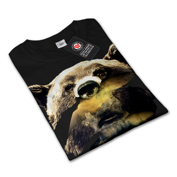 Grizzly Bear Camping Womens Long Sleeve T-Shirt