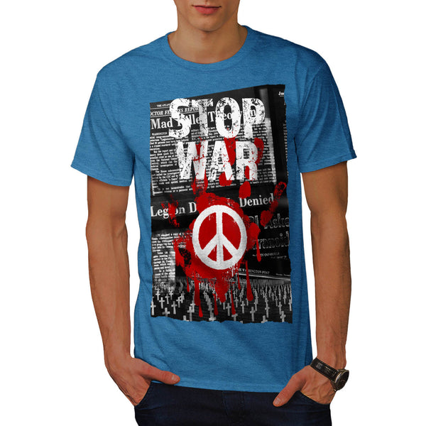 Stop War World Peace Mens T-Shirt