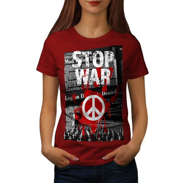 Stop War World Peace Womens T-Shirt