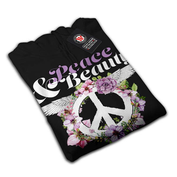 Peace and Beauty Will Mens Hoodie