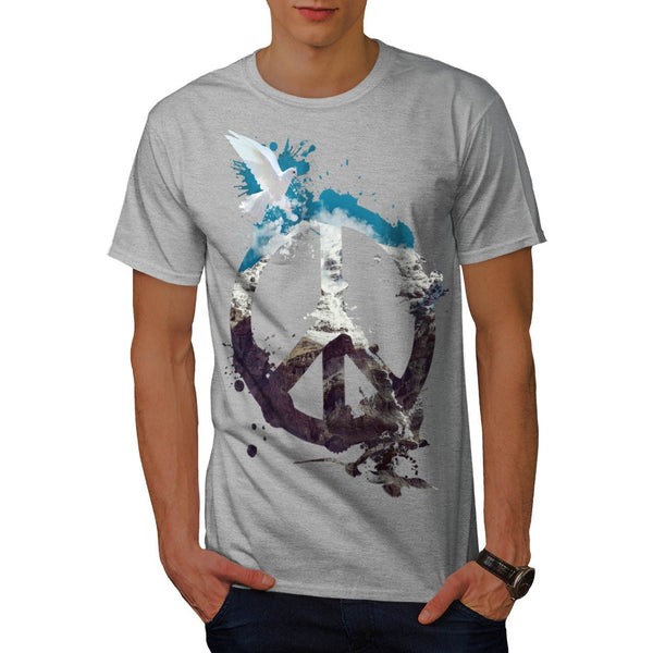 Animal Peace and Love Mens T-Shirt