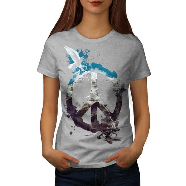 Animal Peace and Love Womens T-Shirt