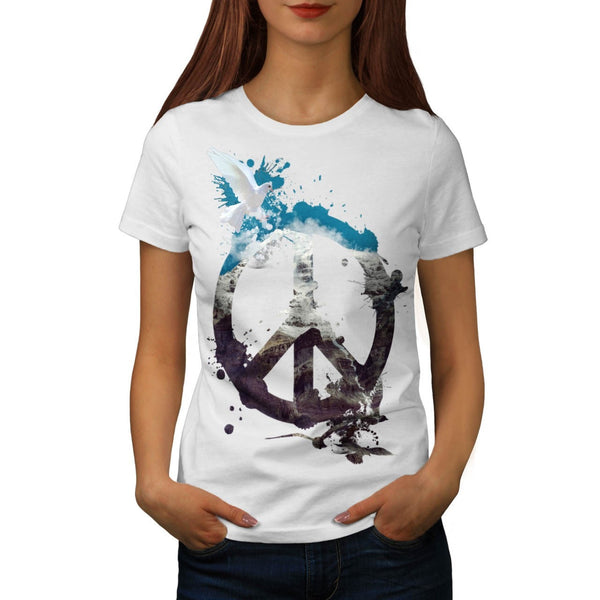 Animal Peace and Love Womens T-Shirt