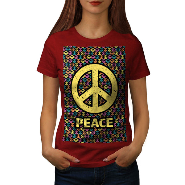 Spread Peace Not War Womens T-Shirt