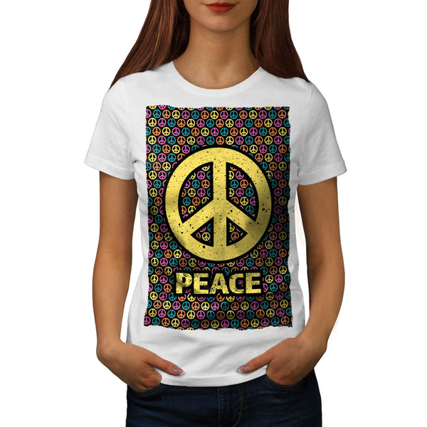 Spread Peace Not War Womens T-Shirt