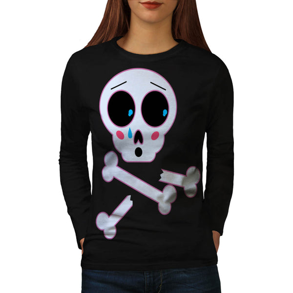Skull Sugar Head Womens Long Sleeve T-Shirt