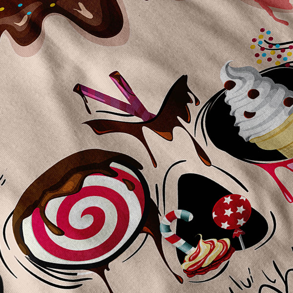 Skull Sugar Head Art Mens Hoodie