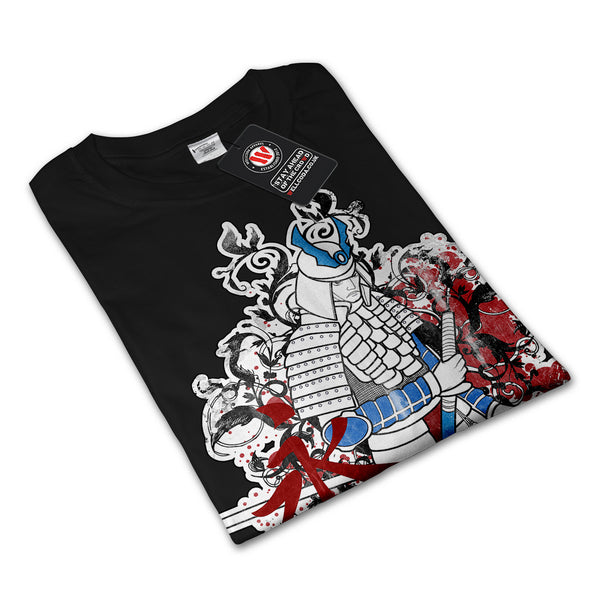 Japan Samurai Warrior Mens Long Sleeve T-Shirt