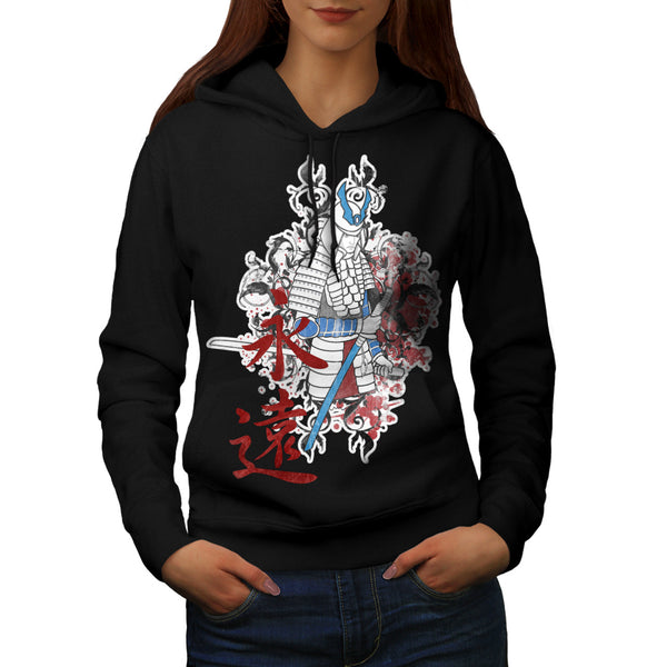 Japan Samurai Warrior Womens Hoodie