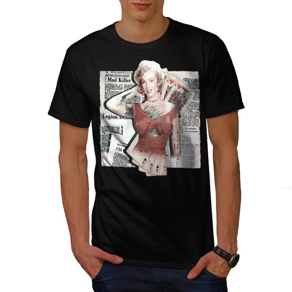 Marilyn Monroe Card Mens T-Shirt