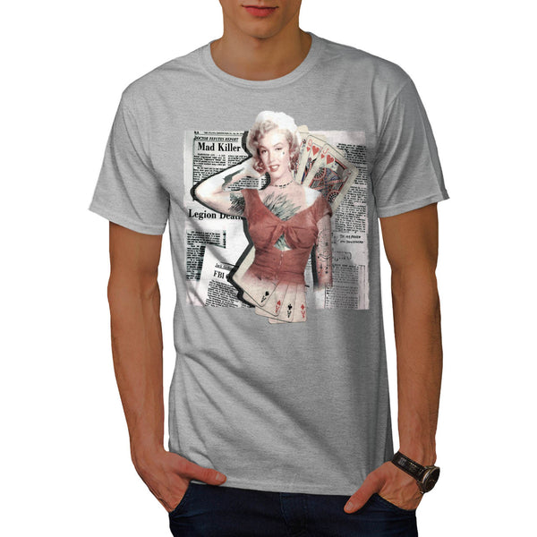 Marilyn Monroe Card Mens T-Shirt