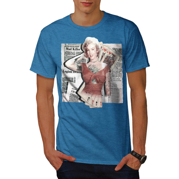 Marilyn Monroe Card Mens T-Shirt