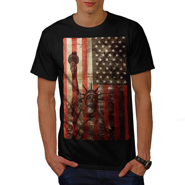 Statue Liberty USA Mens T-Shirt