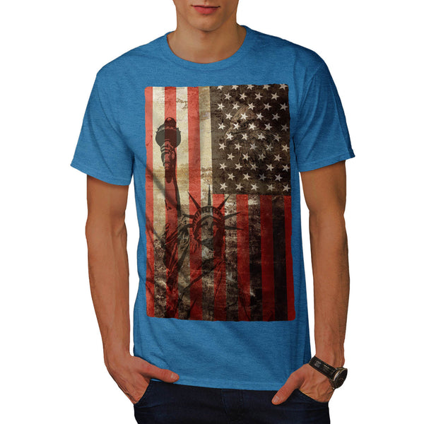 Statue Liberty USA Mens T-Shirt