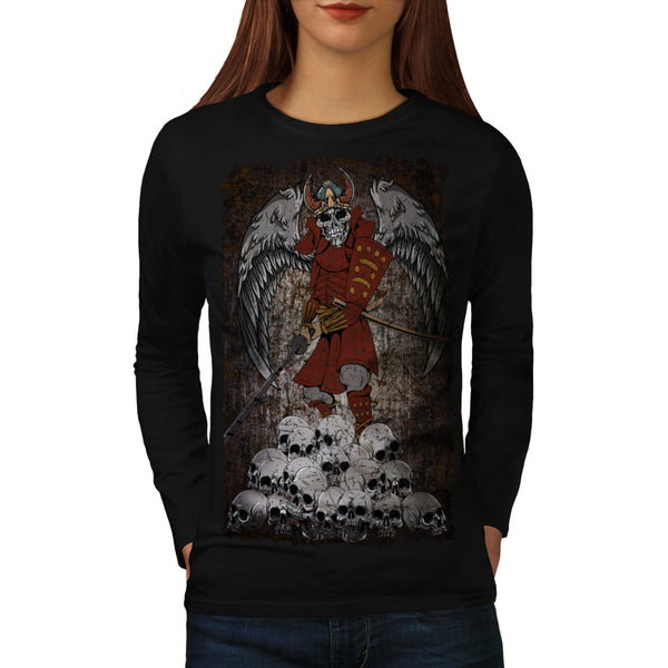 Tomb Stone Scary King Womens Long Sleeve T-Shirt
