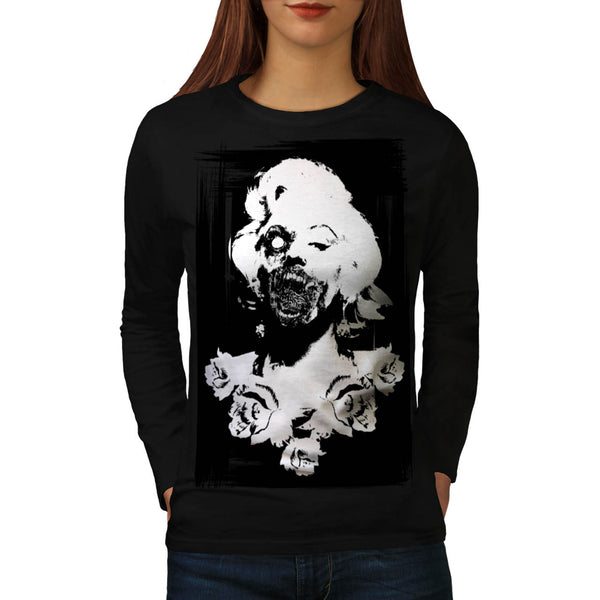 Marilyn Monroe Zombie Womens Long Sleeve T-Shirt