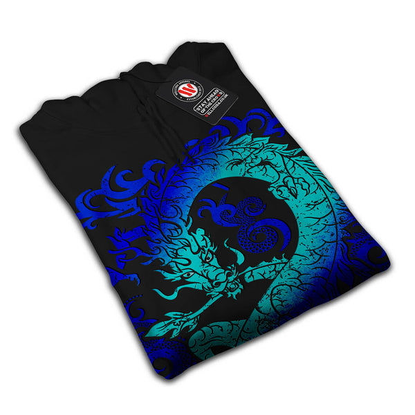 Fantasy Dragon Throne Mens Hoodie