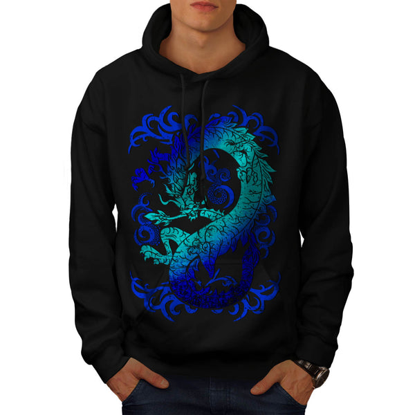 Fantasy Dragon Throne Mens Hoodie