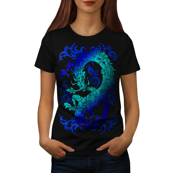 Fantasy Dragon Throne Womens T-Shirt
