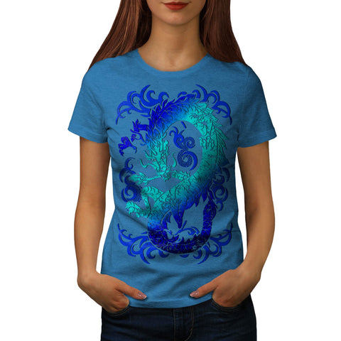 Fantasy Dragon Throne Womens T-Shirt
