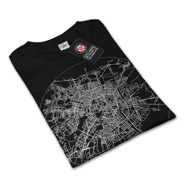 Italy Milan City Map Mens Long Sleeve T-Shirt
