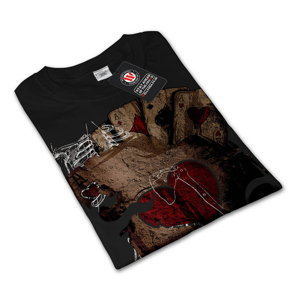 Gambler Death Card Mens Long Sleeve T-Shirt